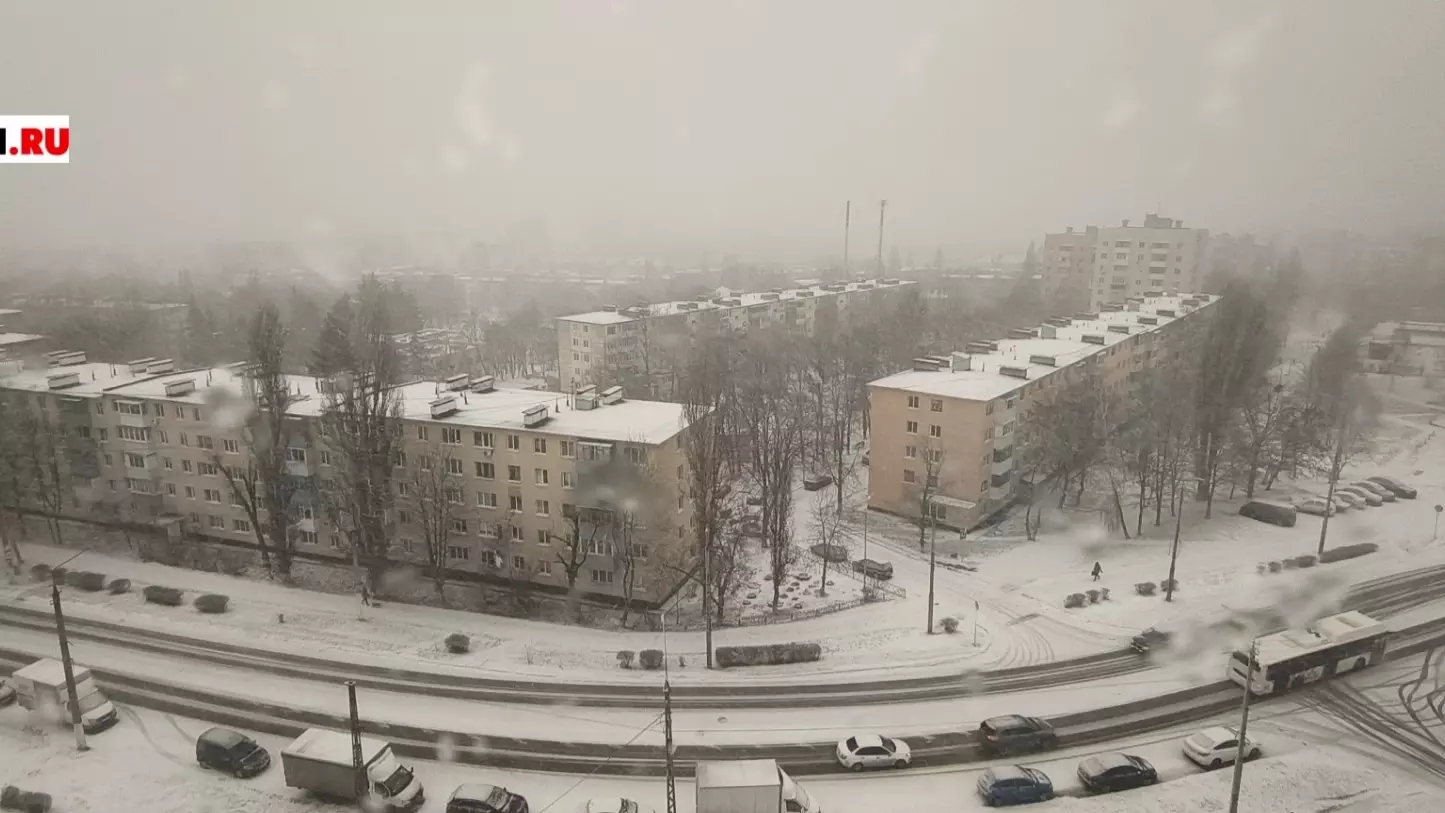 Белгород засыпает снегом
